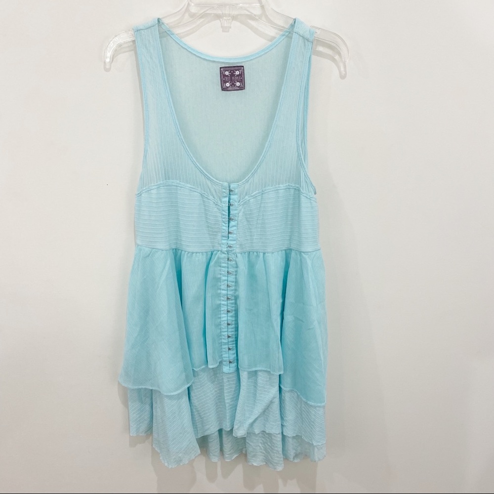 Free People Light Blue Tank Top